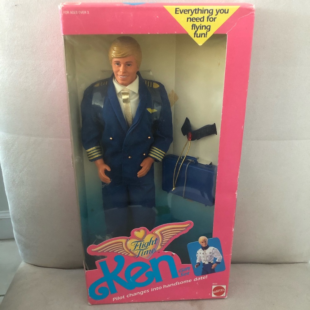 Vintage 1989 Flight Time Ken Doll